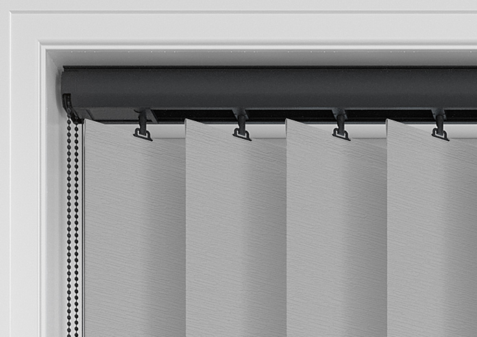 Toulouse (Blackout), Textured Dark Grey - Vertical Blind - Image 14